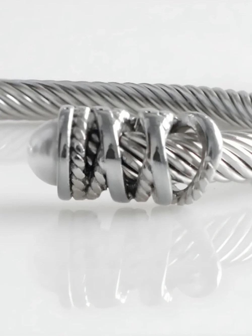 Monaco Cable Cuff Crystal Bracelet